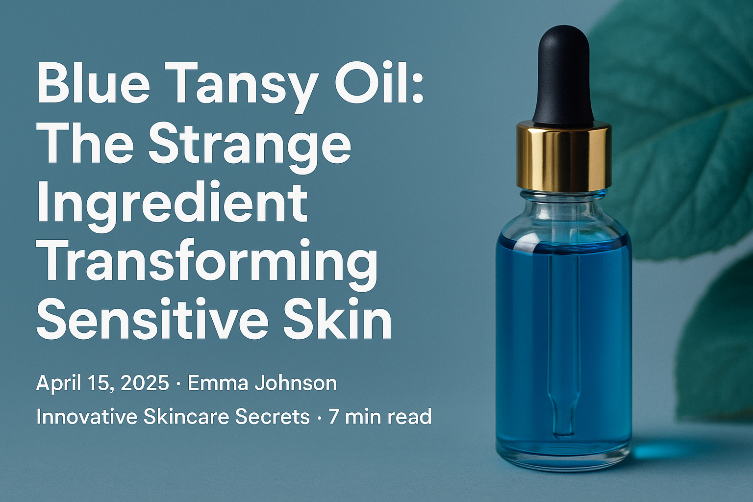 Blue Tansy Oil: The Strange Ingredient Transforming Sensitive Skin